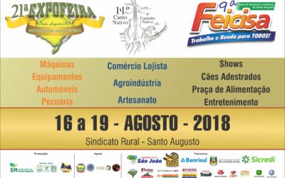 Ta chegando o dia – 21ª Expofeira – 11º Canto Nativo – 4º Cantinho Nativo e a 9º Feicisa