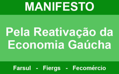 Entidades empresariais lançam manifesto pela reativação econômica